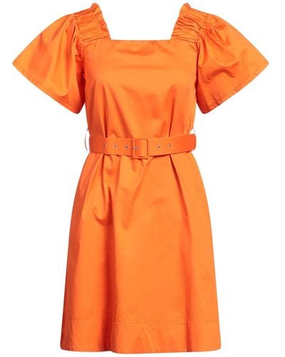 Kaos Mini-Kleid - Orange