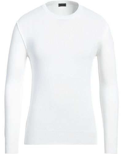 Blauer Sweater - White