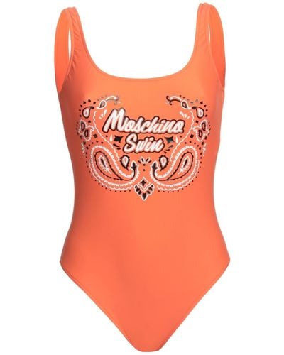Moschino One-piece Swimsuit - Orange