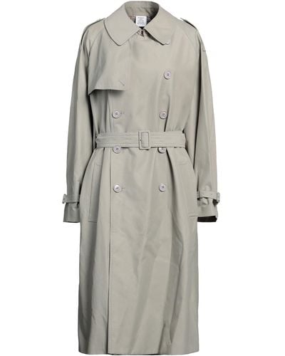 Vetements Overcoat & Trench Coat - Grey