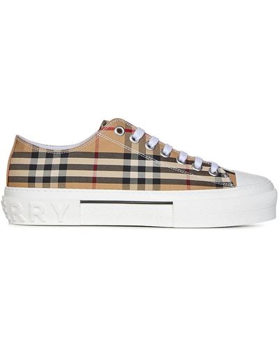 Burberry Vintage Check Canvas -Turnschuhe - Braun