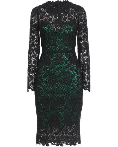 Dolce & Gabbana Scalloped Lace Dress - Green