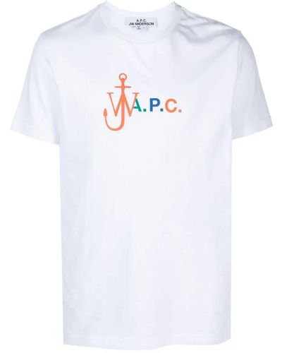 A.P.C. X JW Anderson T-Shirt mit Logo-Print - Weiß