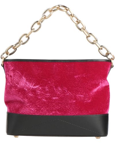Ballantyne Fuchsia Handbag Leather, Textile Fibers - Red