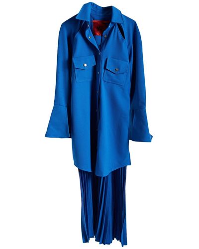 Thebe Magugu Midi Dress - Blue