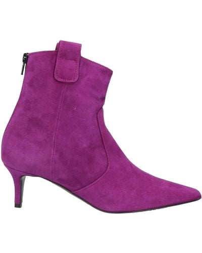 Marc Ellis Ankle Boots Soft Leather - Purple