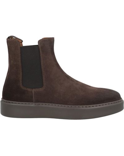 Doucal's Dark Ankle Boots Leather - Brown