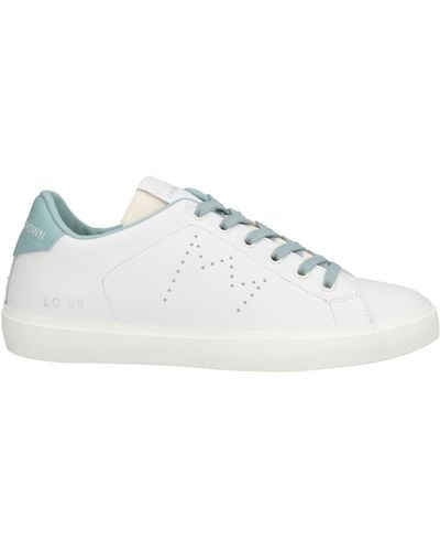 Leather Crown Sneakers - Blanc