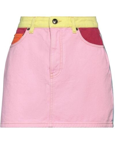 Semicouture Denim Skirt - Pink