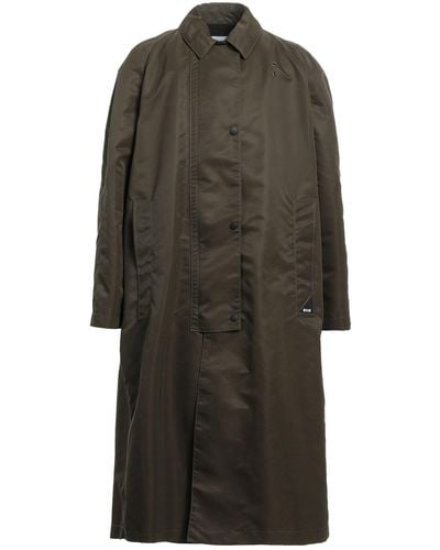 MSGM Military Overcoat & Trench Coat Polyamide - Grey