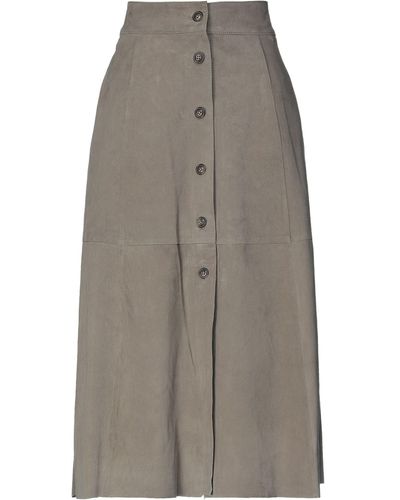 D'Amico Midi Skirt - Grey