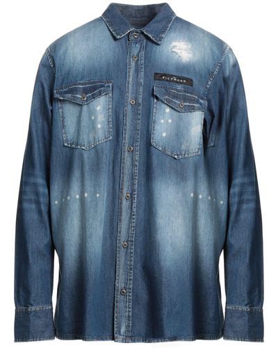 John Richmond Camicia Jeans - Blu