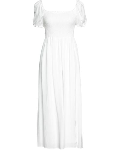 Naf Naf Midi Dress - White
