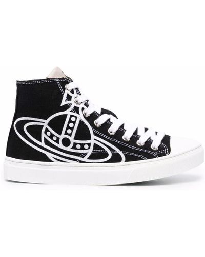 Vivienne Westwood Sneakers alte con stampa Orb - Bianco