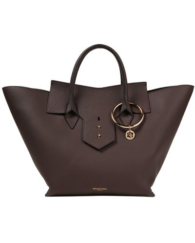 Sara Battaglia Handbag - Brown