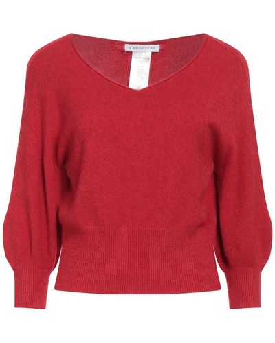 Caractere Pullover - Rouge