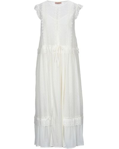 Twin Set Midi Dress - White