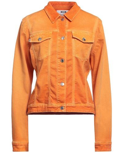 MSGM Capospalla Jeans - Arancione