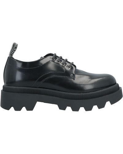 Voile Blanche Lace-up Shoes - Black