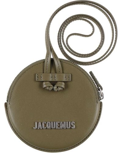 Jacquemus Military Coin Purse Cow Leather - Green