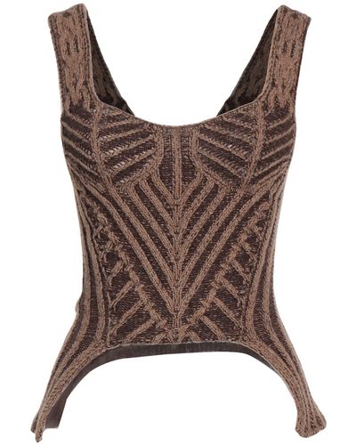 PAOLINA RUSSO Top - Brown