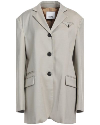 Gray Erika Cavallini Semi Couture Jackets for Women | Lyst