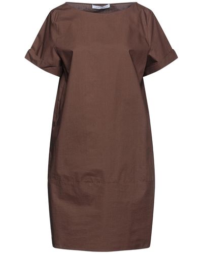 Caractere Short Dress - Brown
