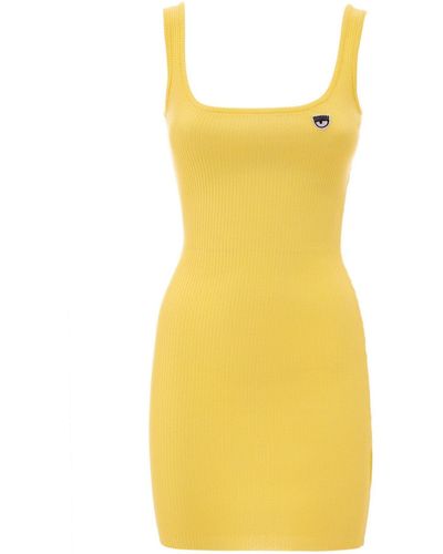 Chiara Ferragni Mini-Kleid - Gelb