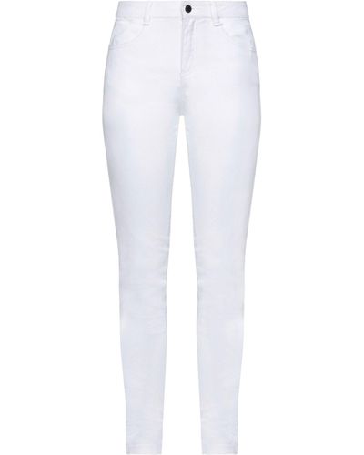 Full Circle Denim Trousers - White