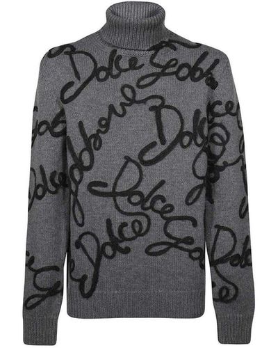 Dolce & Gabbana Rollkragenpullover - Grau