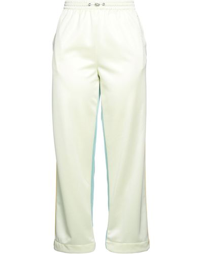 Khrisjoy Contrasting Panel-detail Trousers - Natural