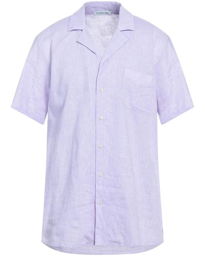 Manuel Ritz Lilac Shirt Linen, Cotton - Purple