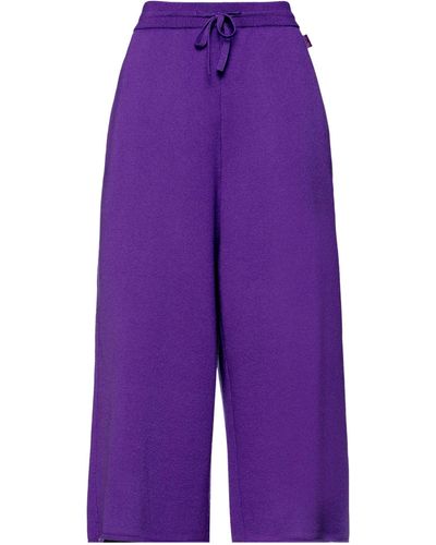Loewe Cropped Trousers - Purple