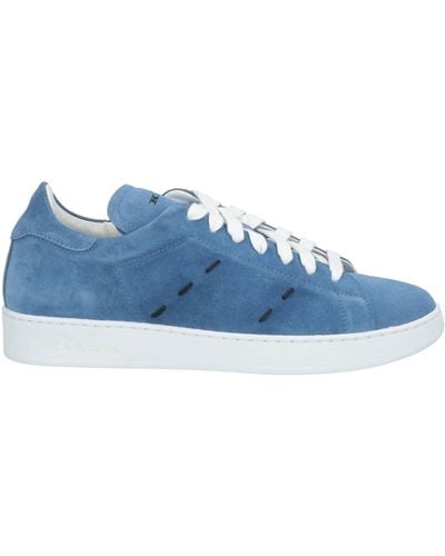 Kiton Pastel Sneakers Leather - Blue