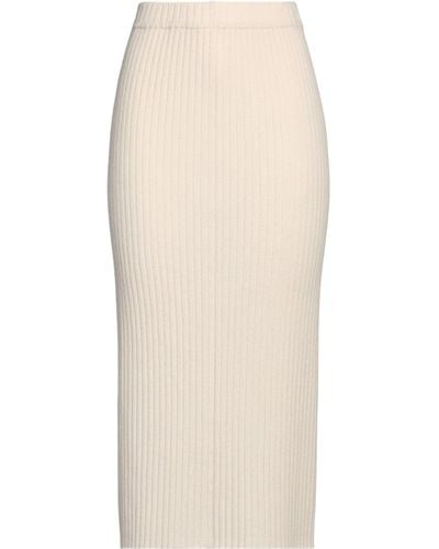 Allude Midi Skirt - Natural