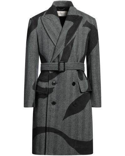 Dries Van Noten Coat Wool, Polyamide - Black