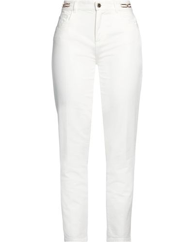Les Copains Denim Trousers - White