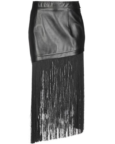 Helmut Lang Mini Skirt Lambskin - Gray