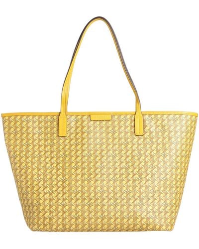 Tory Burch Handbag Textile Fibres - Yellow