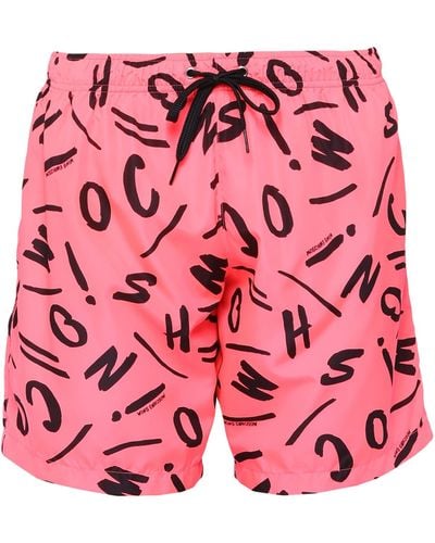 Pink Moschino Beachwear for Men | Lyst