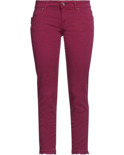 Roy Rogers Cropped Pants - Purple