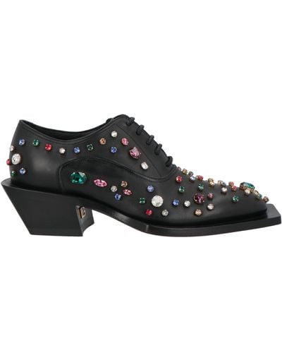 Dolce & Gabbana Lace-Up Shoes Leather - Black