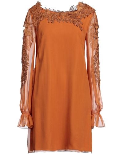 Alberta Ferretti Mini Dress - Orange