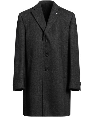 L.B.M. 1911 Steel Coat Wool, Cashmere - Black