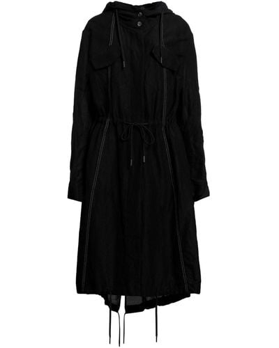 Masnada Overcoat & Trench Coat - Black