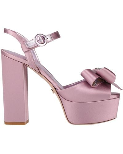 Le Silla Lilac Sandals Textile Fibers - Pink