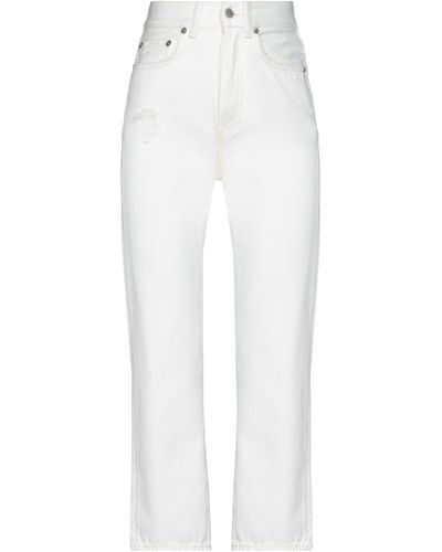Acne Studios Denim Trousers - White