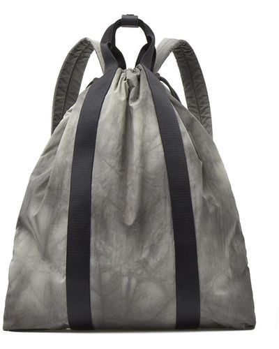 COS Tie-dye Print Drawstring Backpack - Nylon - Grey
