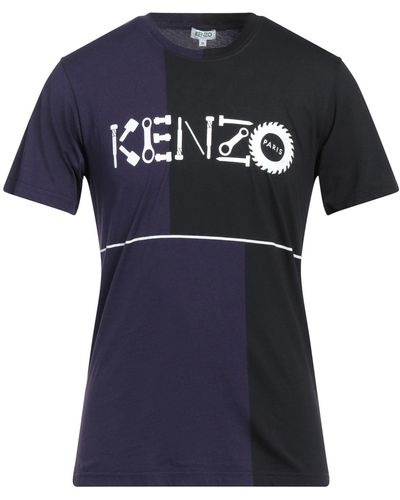 KENZO Dark T-Shirt Cotton - Blue