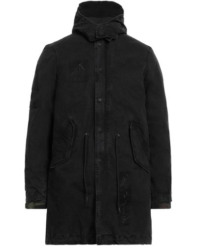 Roy Rogers Overcoat & Trench Coat - Black